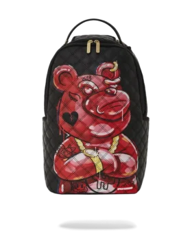 QUILT HAND PAINTED DIABLO BEAR BACKPACK (DLXV)