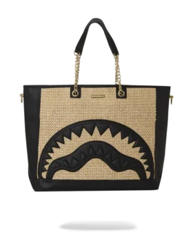 RAFFIA PALM TOTE
