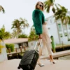 REALITY CHECK SHARKITECTURE CARRY-ON JETBLACK LUGGAGE (GOLD HARDWARE)