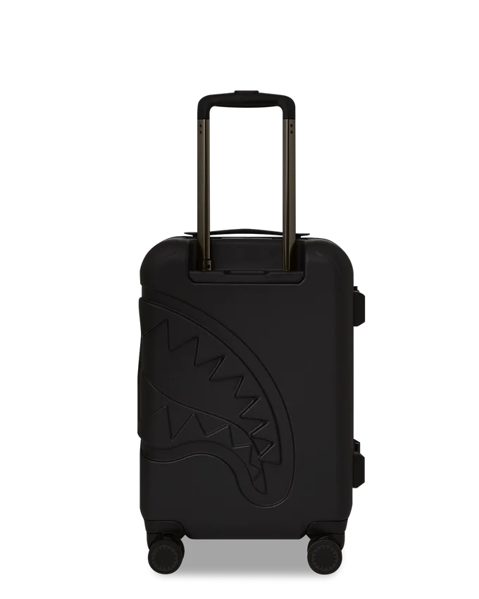 REALITY CHECK SHARKITECTURE CARRY-ON JETBLACK LUGGAGE (GUNMETAL HARDWARE)