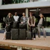 REALITY CHECK SHARKITECTURE FULL-SIZE JETBLACK LUGGAGE (GUNMETAL HARDWARE)