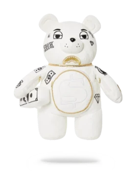 RIVIERA LE BLANC GOLD CHAIN MONEYBEAR TEDDYBEAR BACKPACK