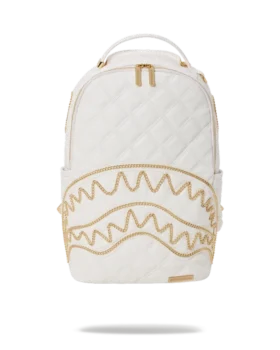 RIVIERA LE BLANC GOLD CHAIN SHARK BACKPACK (DLXV)