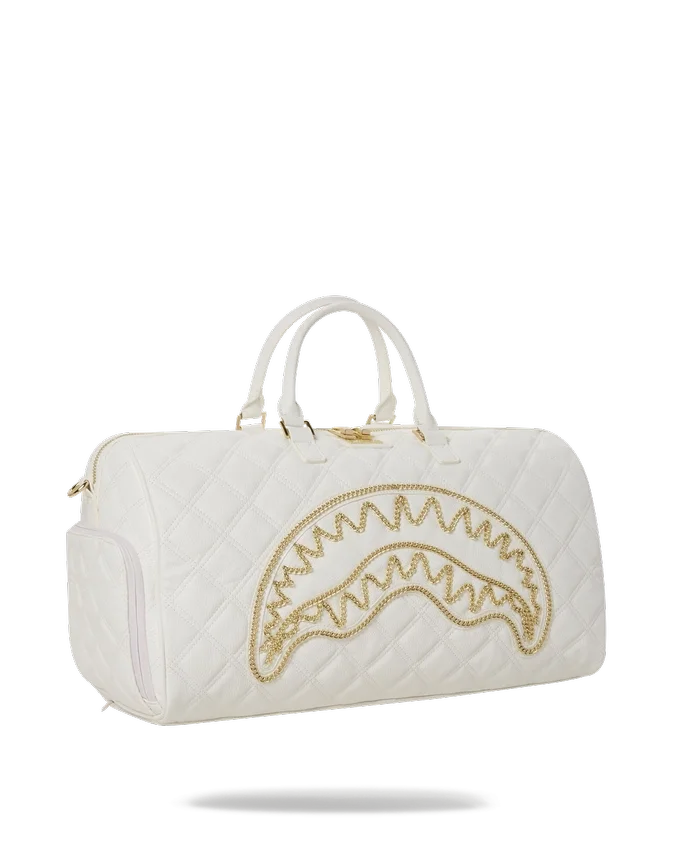 RIVIERA LE BLANC GOLD CHAIN SHARK DUFFLE