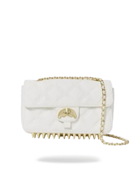 RIVIERA LE BLANC GOLD CHAIN SHARK HANDBAG