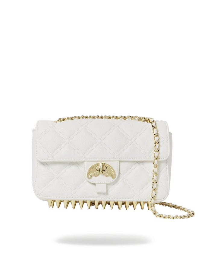 RIVIERA LE BLANC GOLD CHAIN SHARK HANDBAG
