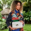 RIVIERA LE BLANC GOLD CHAIN SHARK HANDBAG