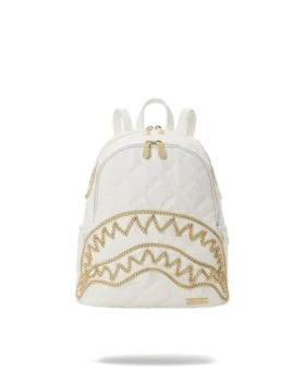 RIVIERA LE BLANC GOLD CHAIN SHARK SAVAGE BACKPACK