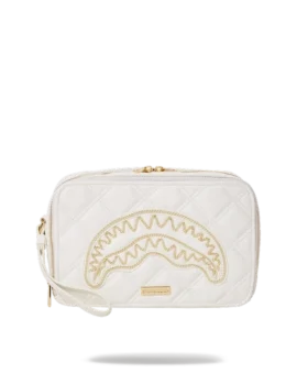 RIVIERA LE BLANC GOLD CHAIN SHARK TOILETRY BAG