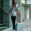 ROSE ALL DAY LA PALAIS SHARKNAUTICS HARDSHELL CARRY-ON LUGGAGE