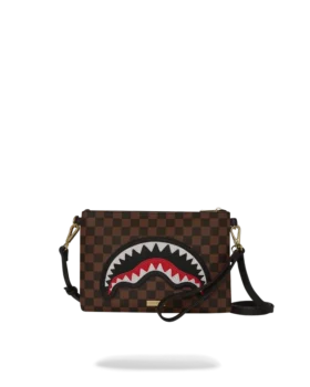 SAWTOOTH SHARKS IN PARIS CROSSOVER CLUTCH