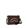 SAWTOOTH SHARKS IN PARIS CROSSOVER CLUTCH