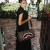SAWTOOTH SHARKS IN PARIS MINI DUFFLE