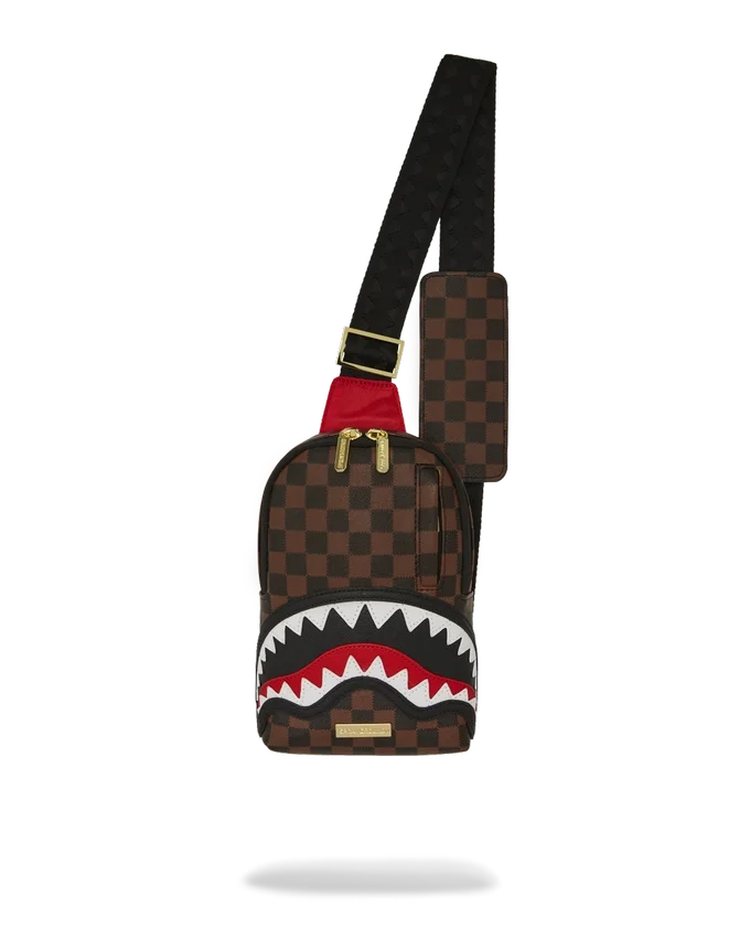 SAWTOOTH SHARKS IN PARIS ONE-STRAP SLING