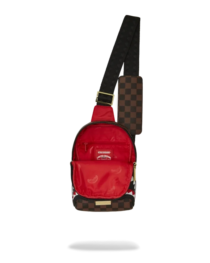 SAWTOOTH SHARKS IN PARIS ONE-STRAP SLING