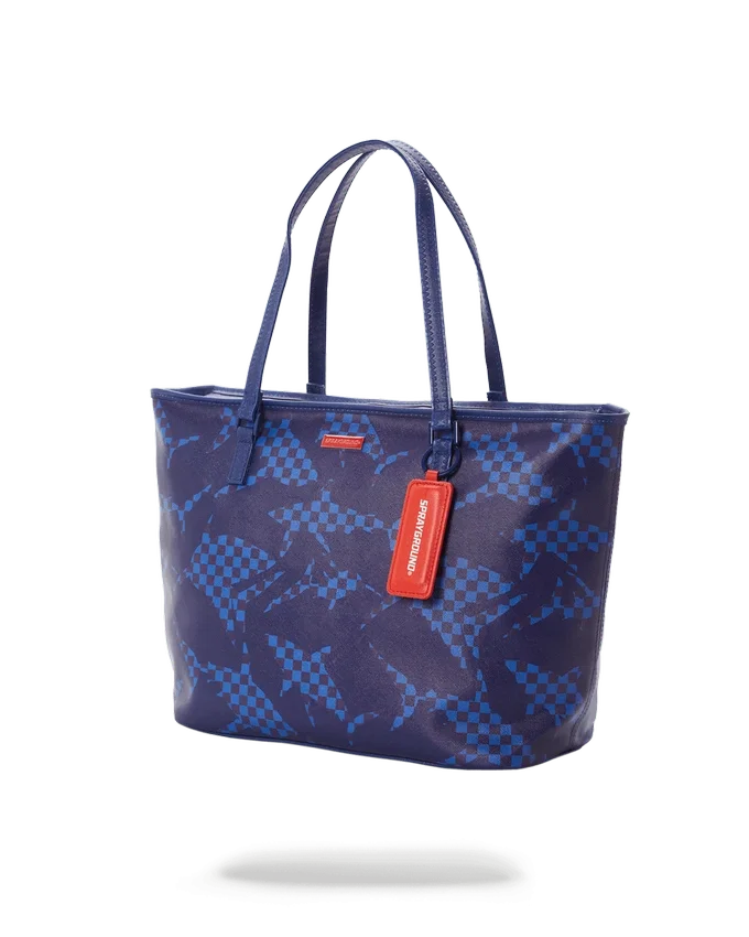 SHARK CHECK (BLUE) TOTE