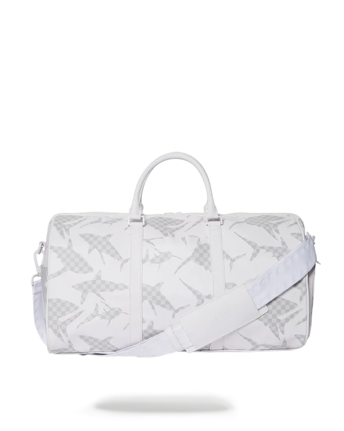 SHARK CHECK (WHITE) DUFFLE