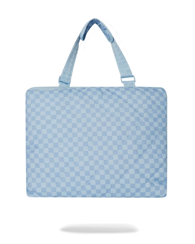 SHARK ISLAND PACKABLE BEACH MAT BLANKET WATER RESISTANT CONVERTIBLE TOTE