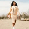 SHARK SLIM JACKET (SAND)