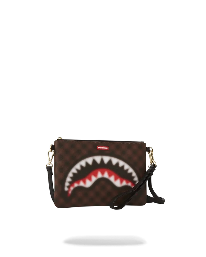 SHARKS IN PARIS BLUR EFFECT CROSSOVER CLUTCH