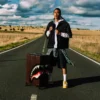 SHARKS IN PARIS BLUR EFFECT FULL SIZE LUGGAGE
