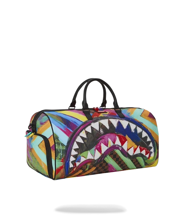 SHARKS IN PARIS CITY STREAKS DUFFLE