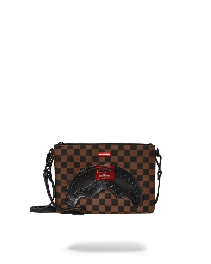 SHARKS IN PARIS CLEAR FOR TAKEOFF CROSSOVER CLUTCH WITH STRAP