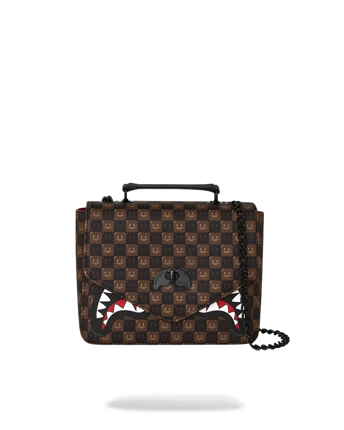 SHARKS IN PARIS GRIN & GRIND HANDBAG