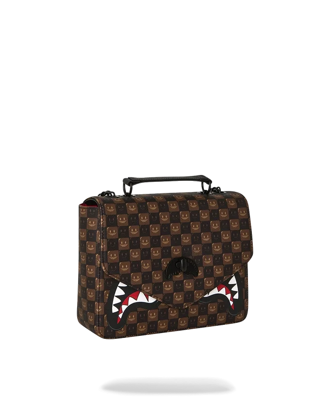 SHARKS IN PARIS GRIN & GRIND HANDBAG