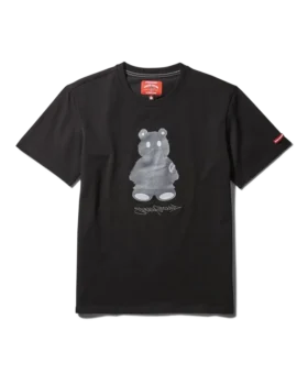 SHORT SLEEVE GRAPHIC MONEY BEAR T-SHIRT (BLACK)