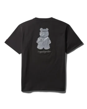 SHORT SLEEVE GRAPHIC MONEY BEAR T-SHIRT (BLACK)