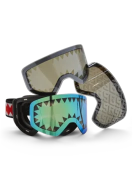 SKY HIGH SEEKERS ARCTIC SKI GOGGLES (3 INTERCHANGEABLE LENSES)