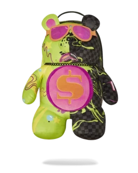 SLIME DIME MONEYBEAR TEDDYBEAR ON BACKPACK
