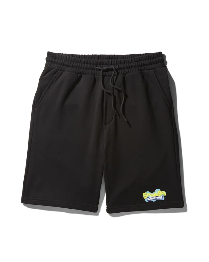 SPONGEBOB KNIT SHORTS (BLACK)