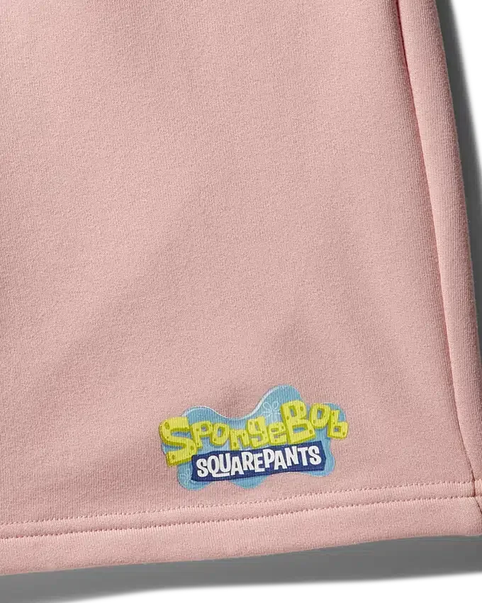 SPONGEBOB KNIT SHORTS (PINK)