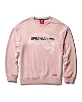 SPRAYGROUND PULLOVER CREW NECK SWEATSHIRT (PINK)