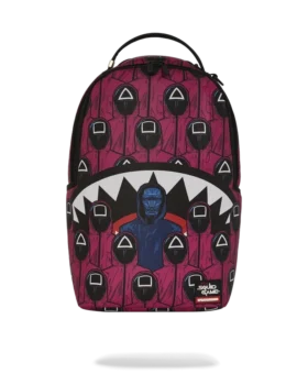 SQUID GAME COLLAB FRONT MAN & PINK GUARD SHARKS BACKPACK