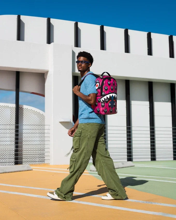 SQUID GAME COLLAB FRONT MAN & PINK GUARD SHARKS BACKPACK