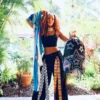 STAR RACER A.I.7 SANDFLOWER COLLAB BEADED BACKPACK