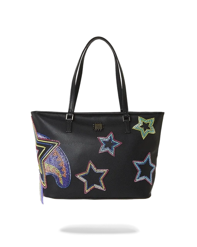 STAR RACER A.I.7 SANDFLOWER COLLAB BEADED TOTE