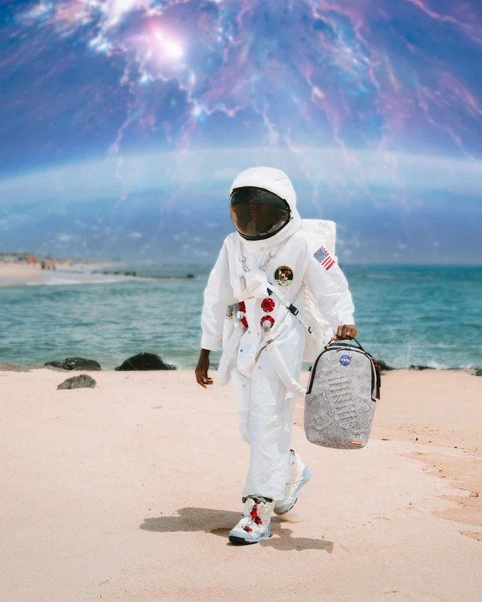 STEP INTO THE FUTURE - NASA COLLAB MOON SHARK 3D MOLDED