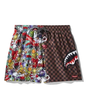 STICKER CREW SWIM SHORTS