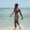 STICKER CREW SWIM SHORTS