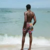 STICKER CREW SWIM SHORTS