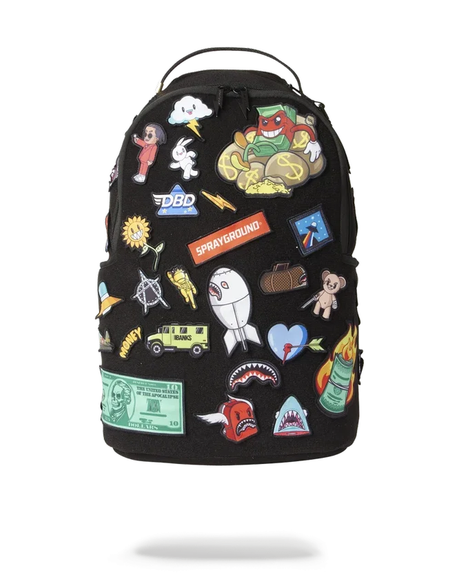 THE 32 REMOVABLE PATCHES VELCRO BACKPACK