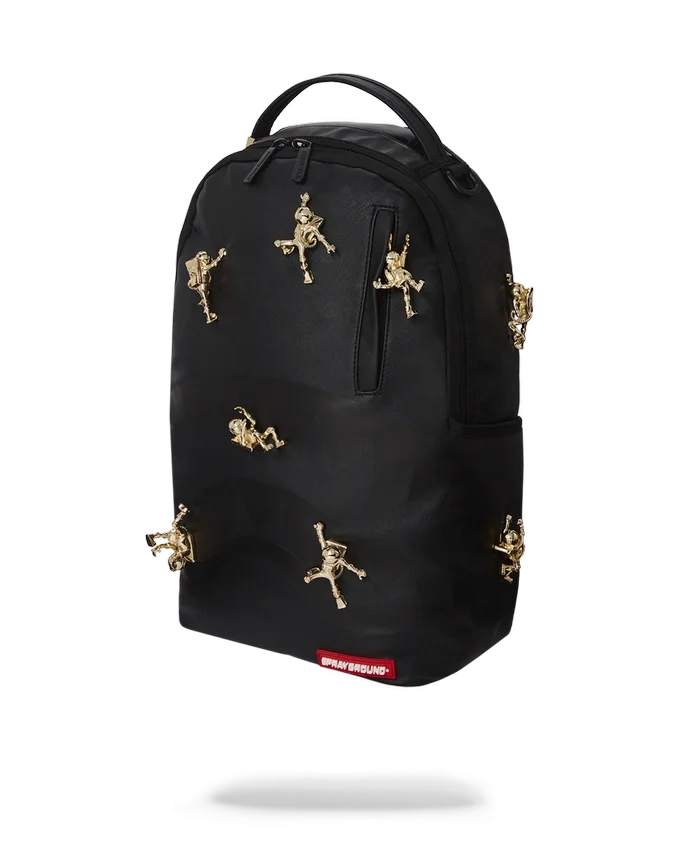 THE LOST IN SPACE BACKPACK (10 3D GOLD METAL ASTRONAUTS)