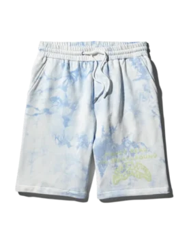 TIE DYE KNIT SHORTS (BLUE)