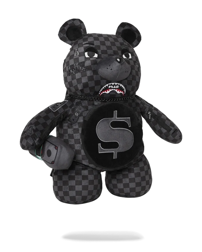 WHAT THE BEEP' SHARK MONEYBEAR TEDDYBEAR BACKPACK